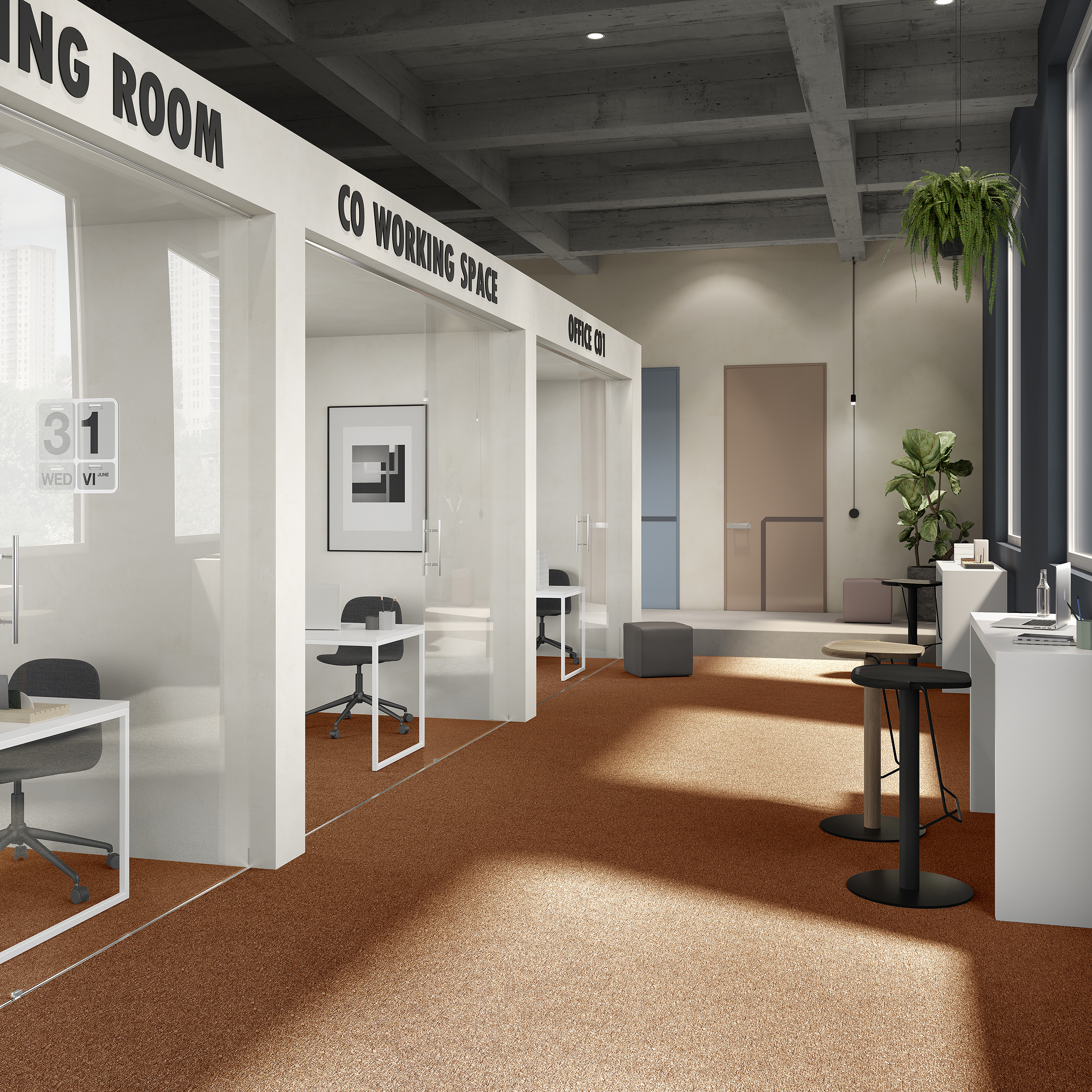 Ковровая плитка Medusa Tile 84 (500*500*5 мм) — купить в Туле