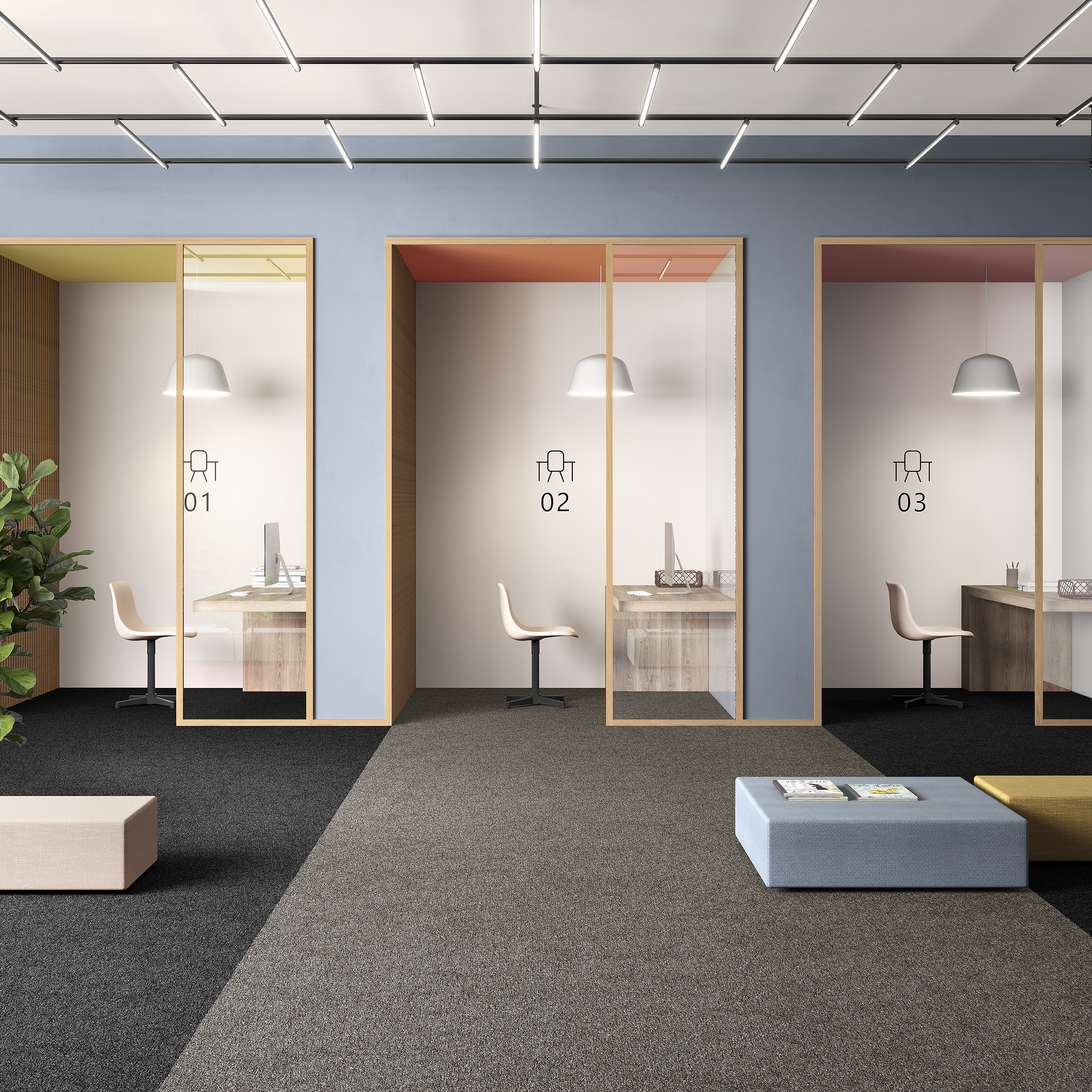 Ковровая плитка Medusa Tile 40 (500*500*5 мм) — купить в Туле