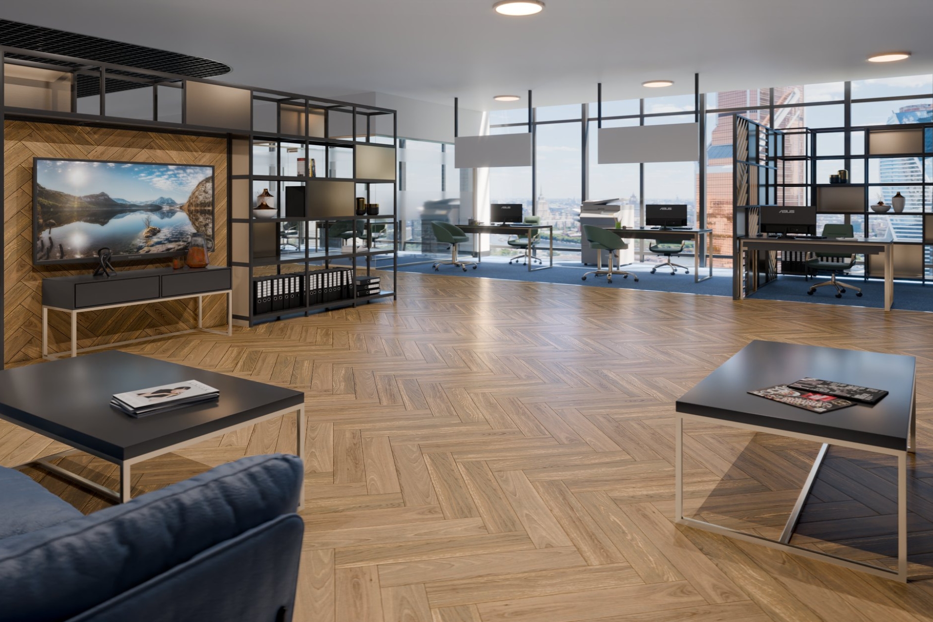 Инженерный паркет «Damy Floor» Натуральный (укладка елочкой) — купить в Туле