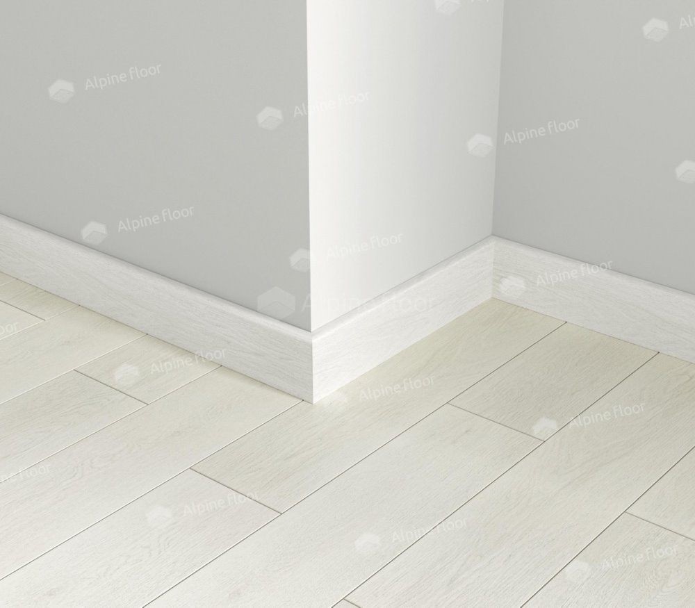 Напольный плинтус Parquet Light Белый SK 13-0 (2200*12,5*80 мм) — купить в Туле