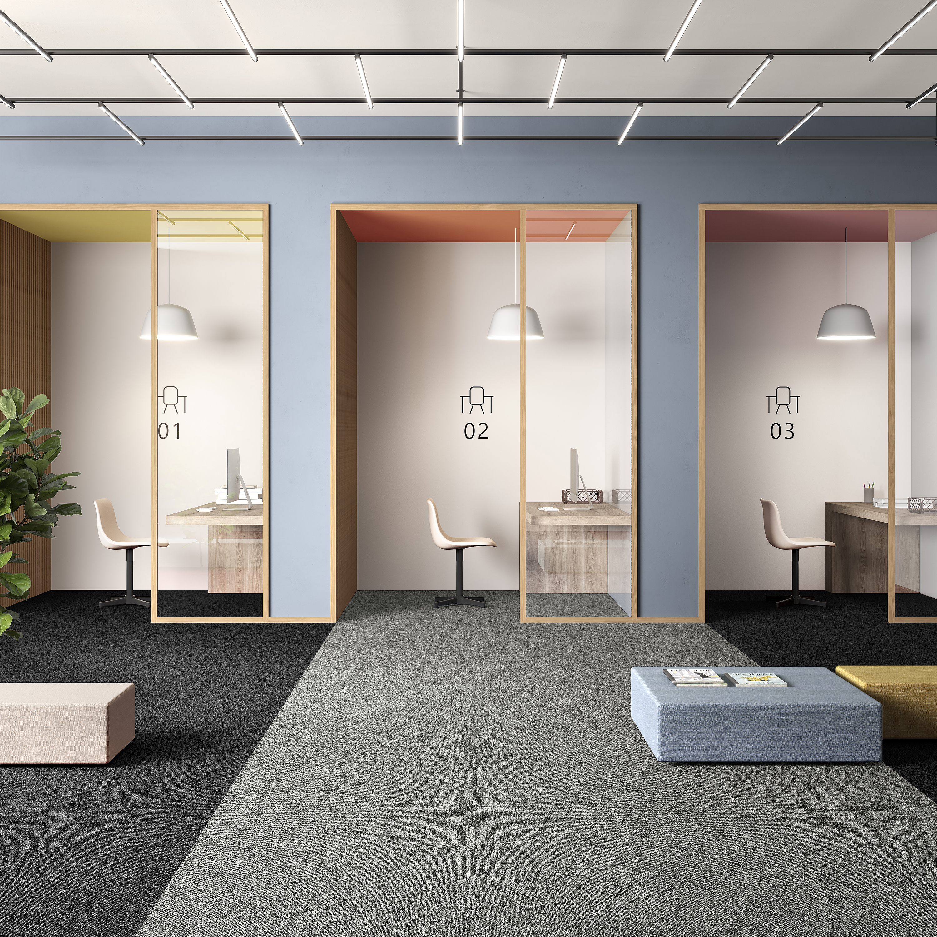 Ковровая плитка Medusa Tile 94 (500*500*5 мм) — купить в Туле