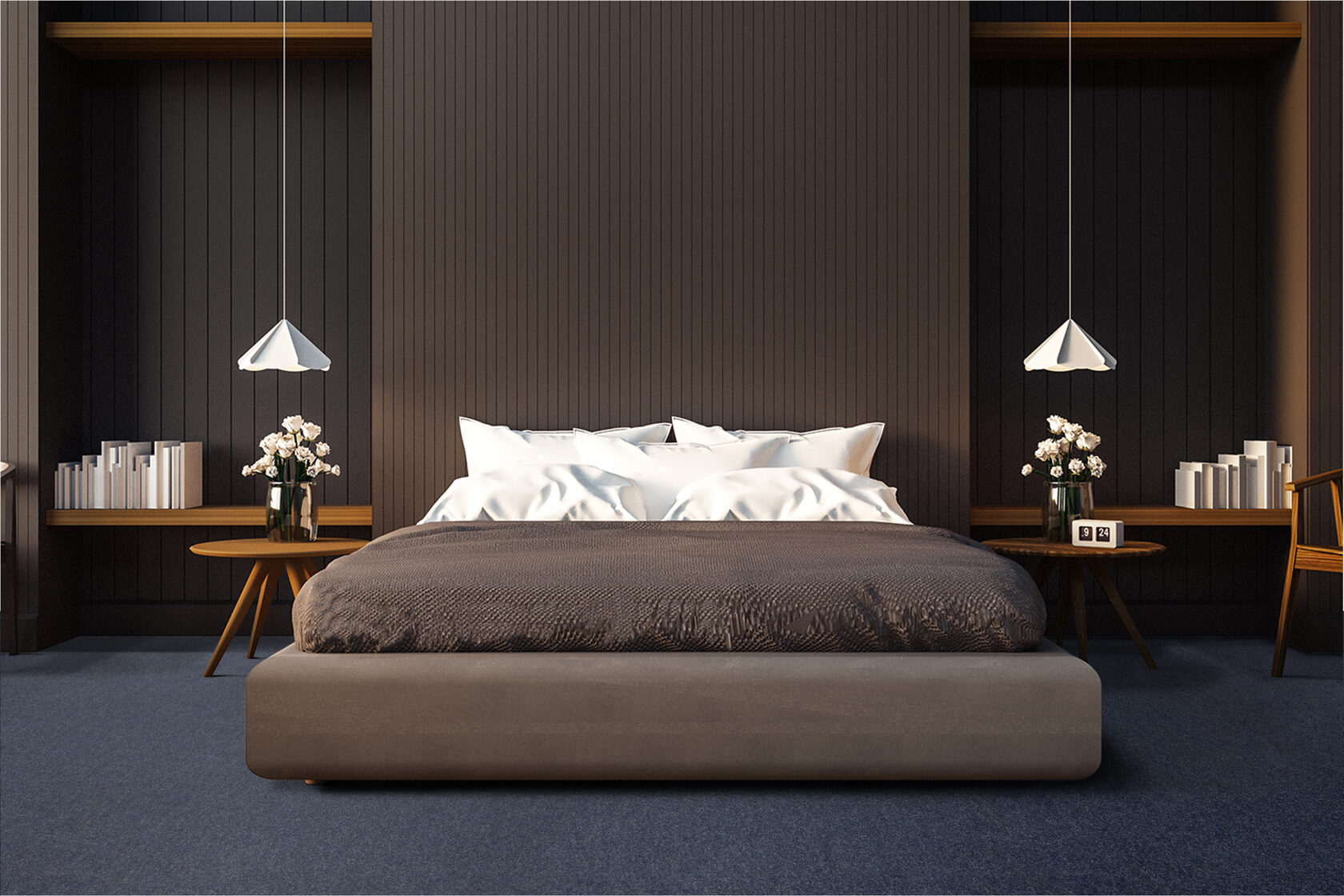 Ковровое покрытие "Bonkeel" Color Rib Blue Bottle 78 (ширина 1м/3м/4м) — купить в Туле