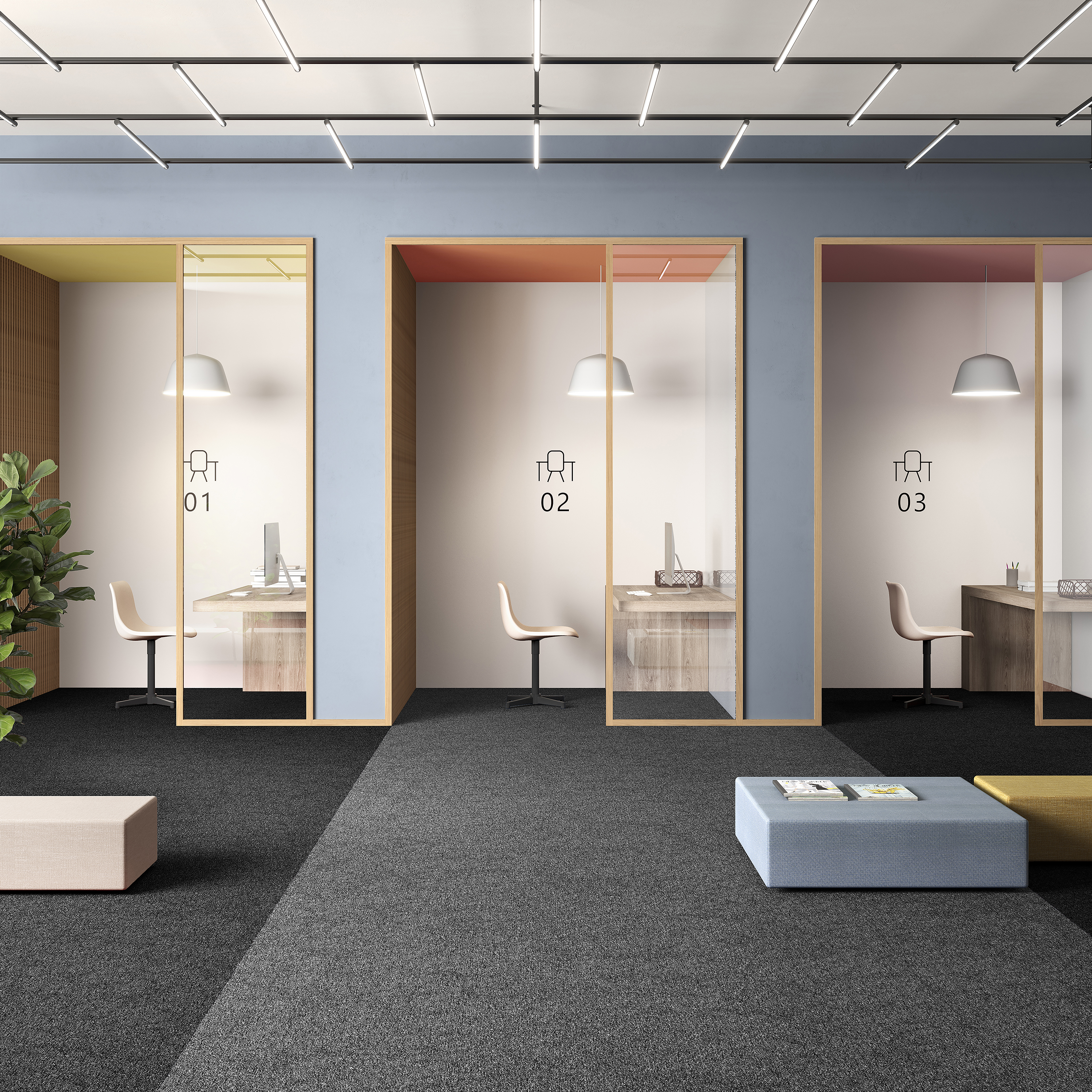 Ковровая плитка Medusa Tile 98 (500*500*5 мм) — купить в Туле