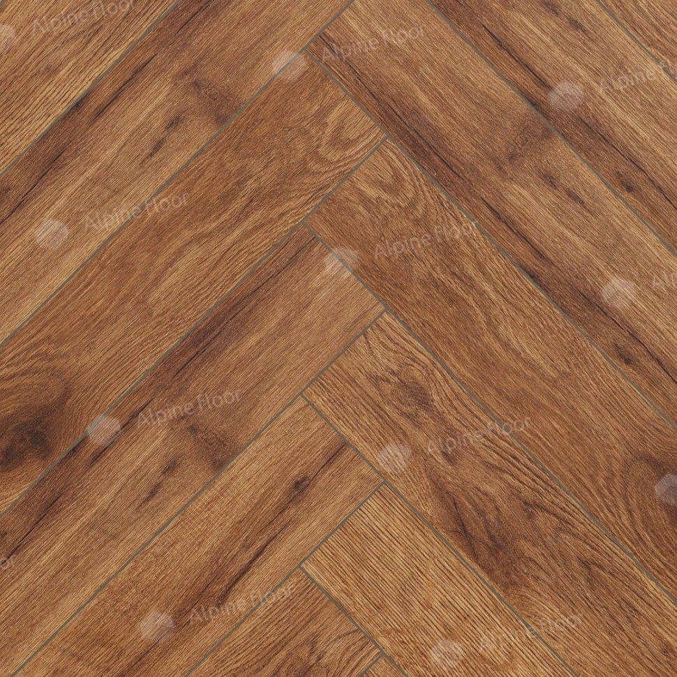 Ламинат "Alpine Floor" Herringbone 12 Дуб Умбрия (600*100*12 мм) — купить в Туле